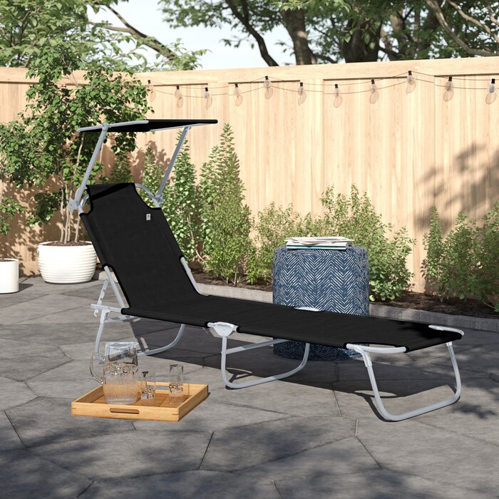 Moderna+187Cm+Long+Reclining+Single+Sun+Lounger